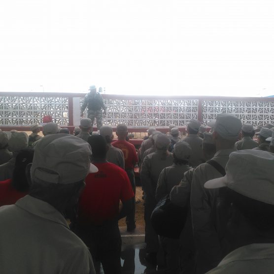 Trabajadores de VIT en la vanguardia durante Ejercicio Zamora 200