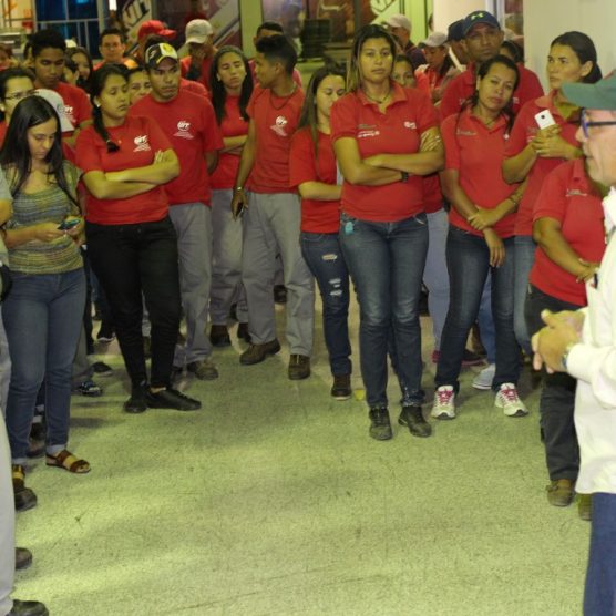 Clase trabajadora del sistema Ronca en respaldo al presidente Nicolás Maduro